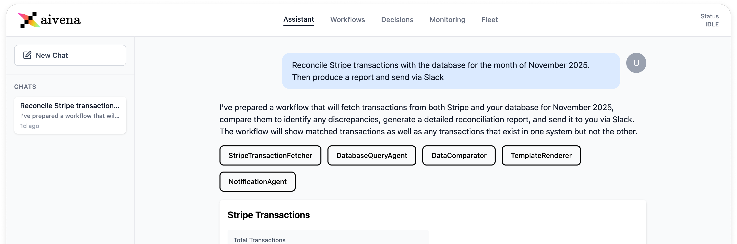 Aivena Platform Screenshot